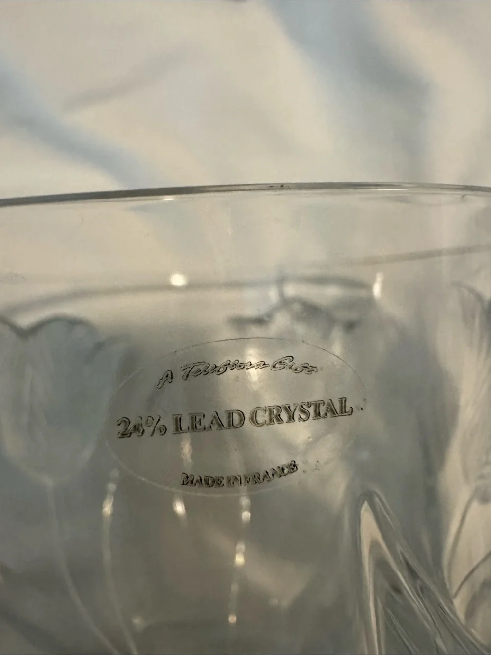 Clear 24% Lead Crystal 6 inch Glass Vase - Made in France